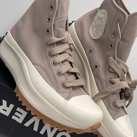 Converse WMNS RUN STAR HIKE HI WONDER STONE/EGRET/BLACK A08706C Platforms Snkrs - Picture 6 of 16